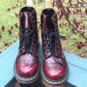 Vegan Cherry Doc Martens
